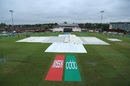 Heavy rain delayed the start at Derby, New Zealand v South Africa, Women's World Cup, Derby, June 28, 2017 Heavy rain delayed the start at Derby, New Zealand v South Africa, Women's World Cup, Derby, June 28, 2017