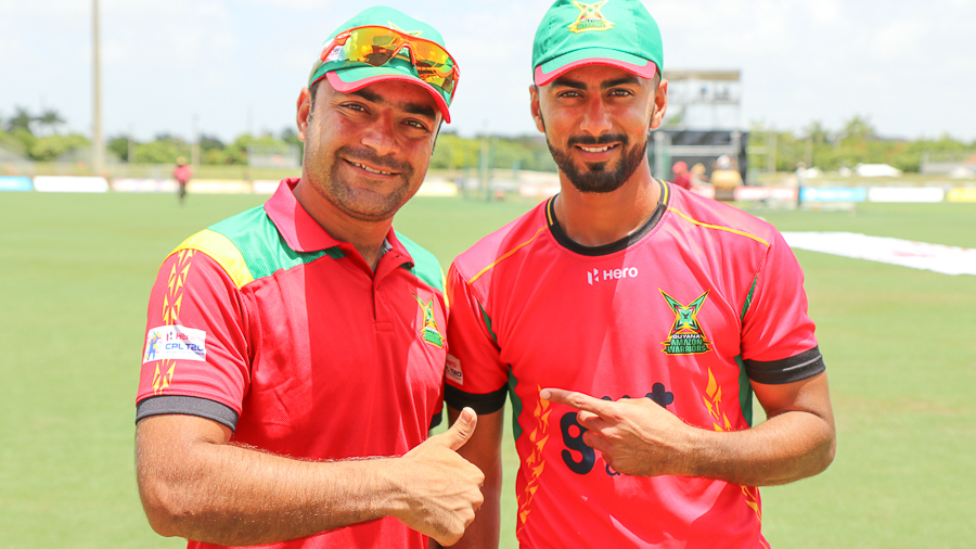 Afghanistan legspinner Rashid Khan and USA medium pacer Ali Khan have become fast friends Afghanistan legspinner Rashid Khan and USA medium pacer Ali Khan have become fast friends