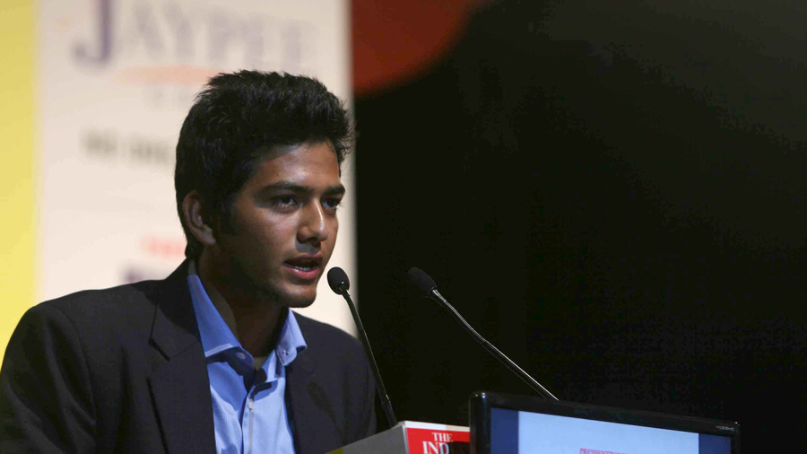 Chand back in 2012, addressing a youth summit, when everybody wanted a piece of him Chand back in 2012, addressing a youth summit, when everybody wanted a piece of him