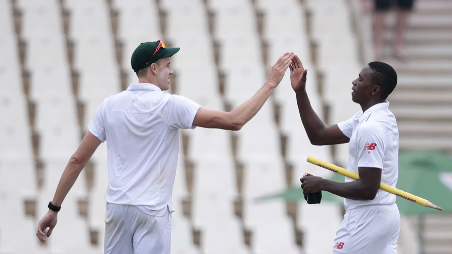 South Africa's fast bowlers bowled 90% of the team's overs in the home series, while India's spinners bowled 75% of their team's overs in the series in India South Africa's fast bowlers bowled 90% of the team's overs in the home series, while India's spinners bowled 75% of their team's overs in the series in India