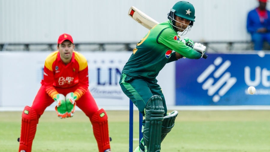 Fakhar Zaman prepares to belt the ball Fakhar Zaman prepares to belt the ball