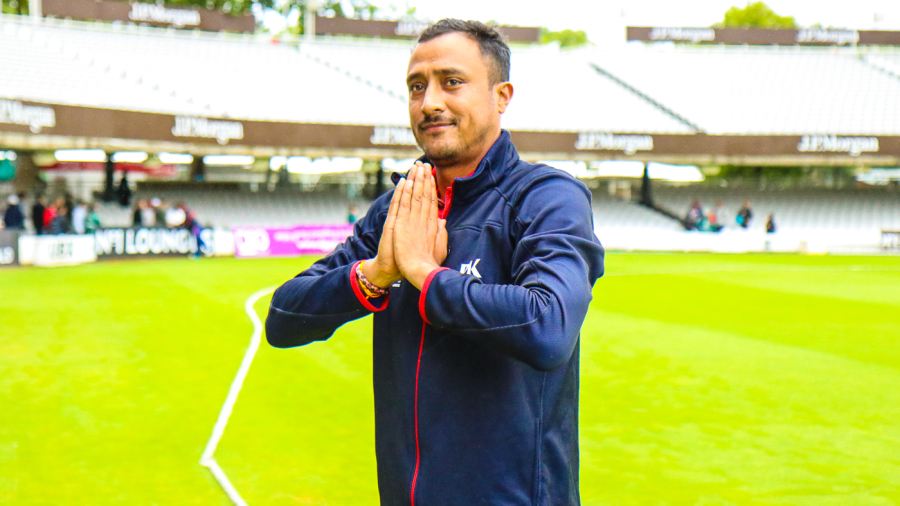 Paras Khadka gives thanks for the unyielding fan support Nepal has received on their journey to ODI status Paras Khadka gives thanks for the unyielding fan support Nepal has received on their journey to ODI status