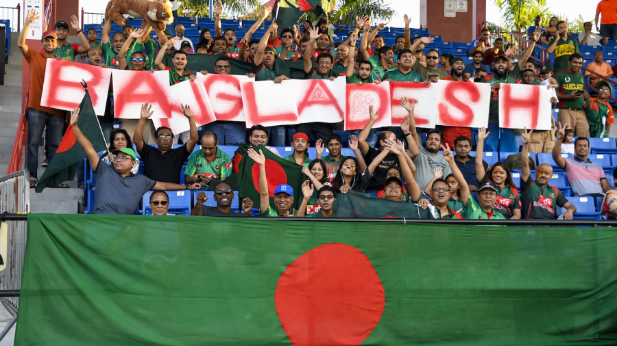 Bangladesh fans showed up in big numbers Bangladesh fans showed up in big numbers
