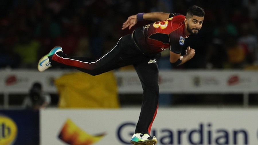 Ali Khan bowls Ali Khan bowls