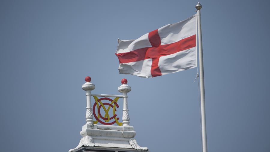 The England flag flies over Lord's The England flag flies over Lord's