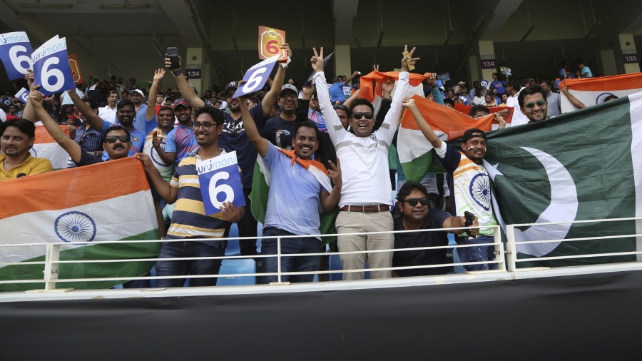 India and Pakistan fans revel before the first ball India and Pakistan fans revel before the first ball