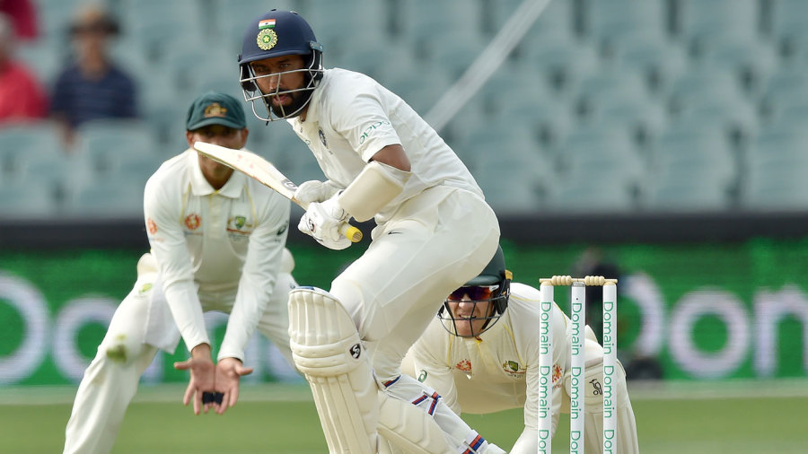 Cheteshwar Pujara defied Australia for the second time in the match Cheteshwar Pujara defied Australia for the second time in the match