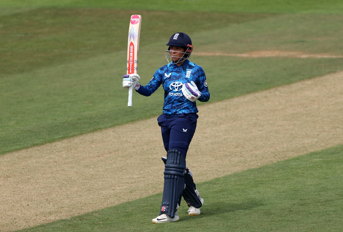 Sophia Dunkley's 83 lifts England to 258