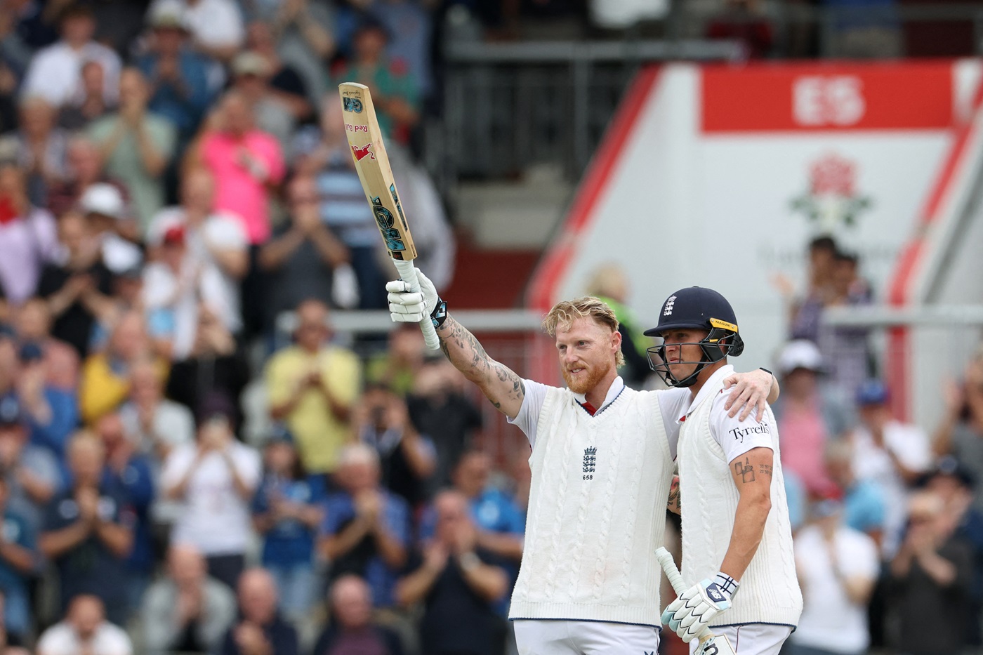Stokes' ton grinds India before Woakes capitalises on the fatigue