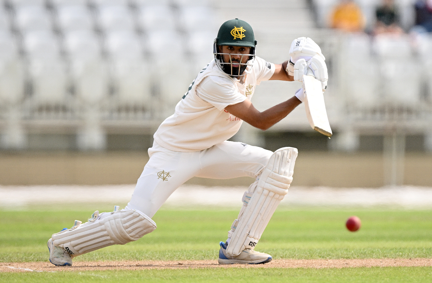 Haseeb double-century drives Nottinghamshire into slender lead