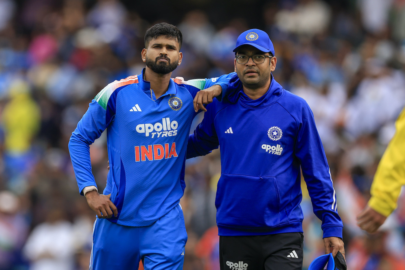 Shreyas Iyer hurts rib cage during outstanding catch