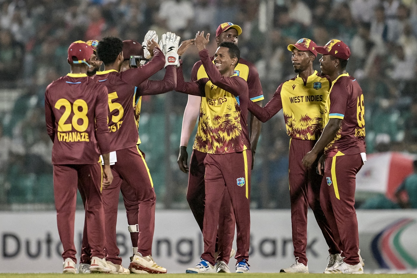 Seales and Hosein boss powerplay as West Indies go 1-0 up
