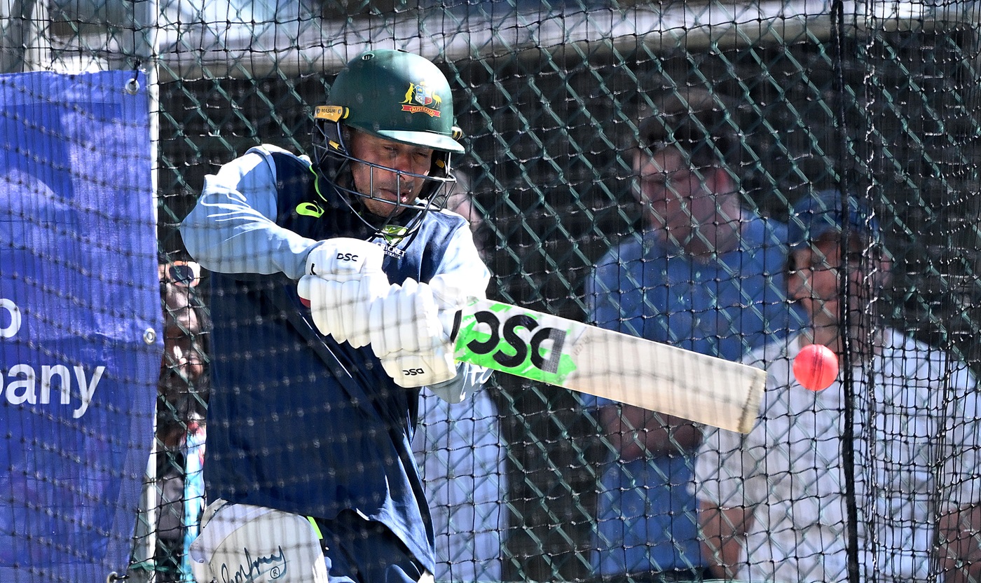 Khawaja gets a good workout ahead of pink-ball Test