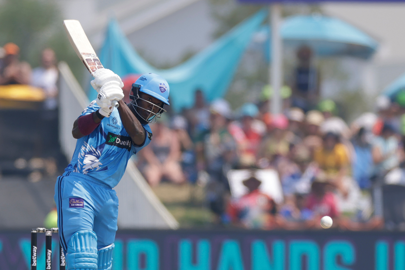 Rutherford blitz, Maharaj two-for help Capitals win low-scorer