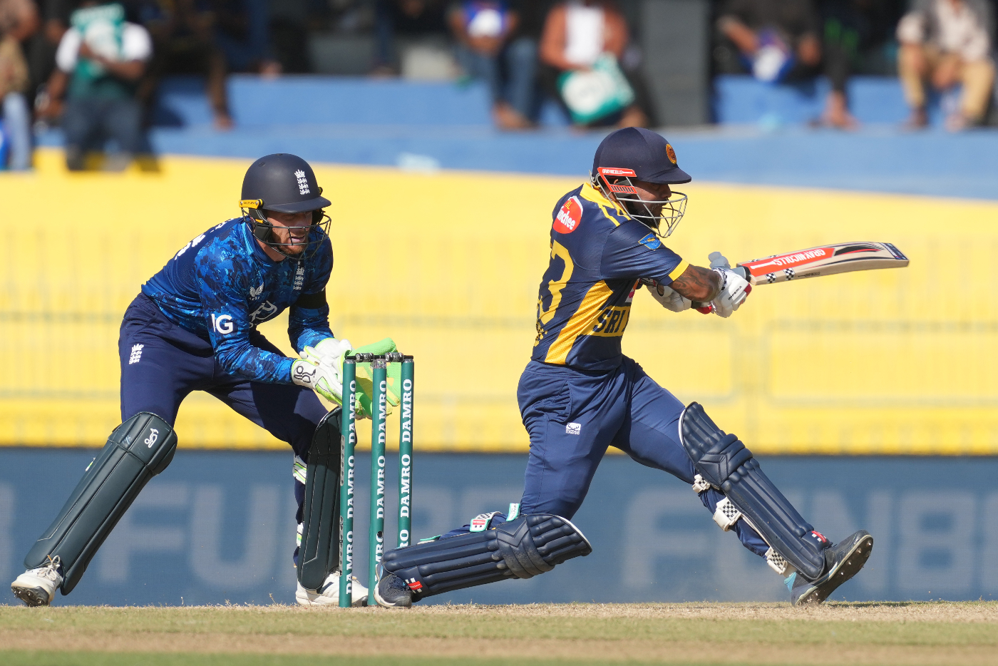 Mendis' 93* lifts Sri Lanka to 271 for 6, despite Rashid three-for