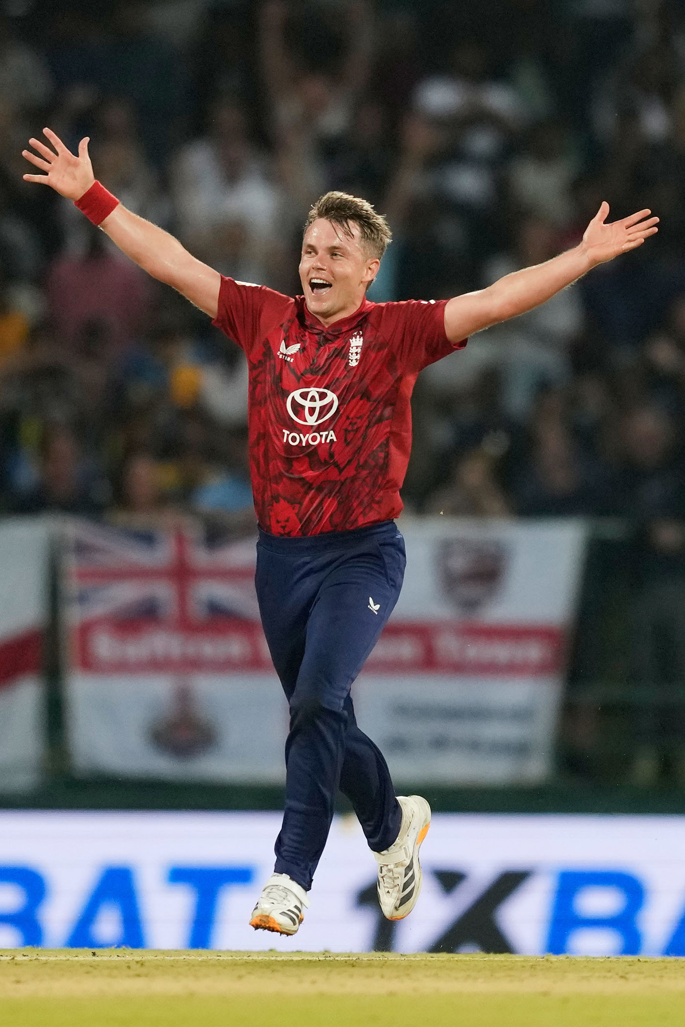 Curran hat-trick caps England win in rain-shortened series opener
