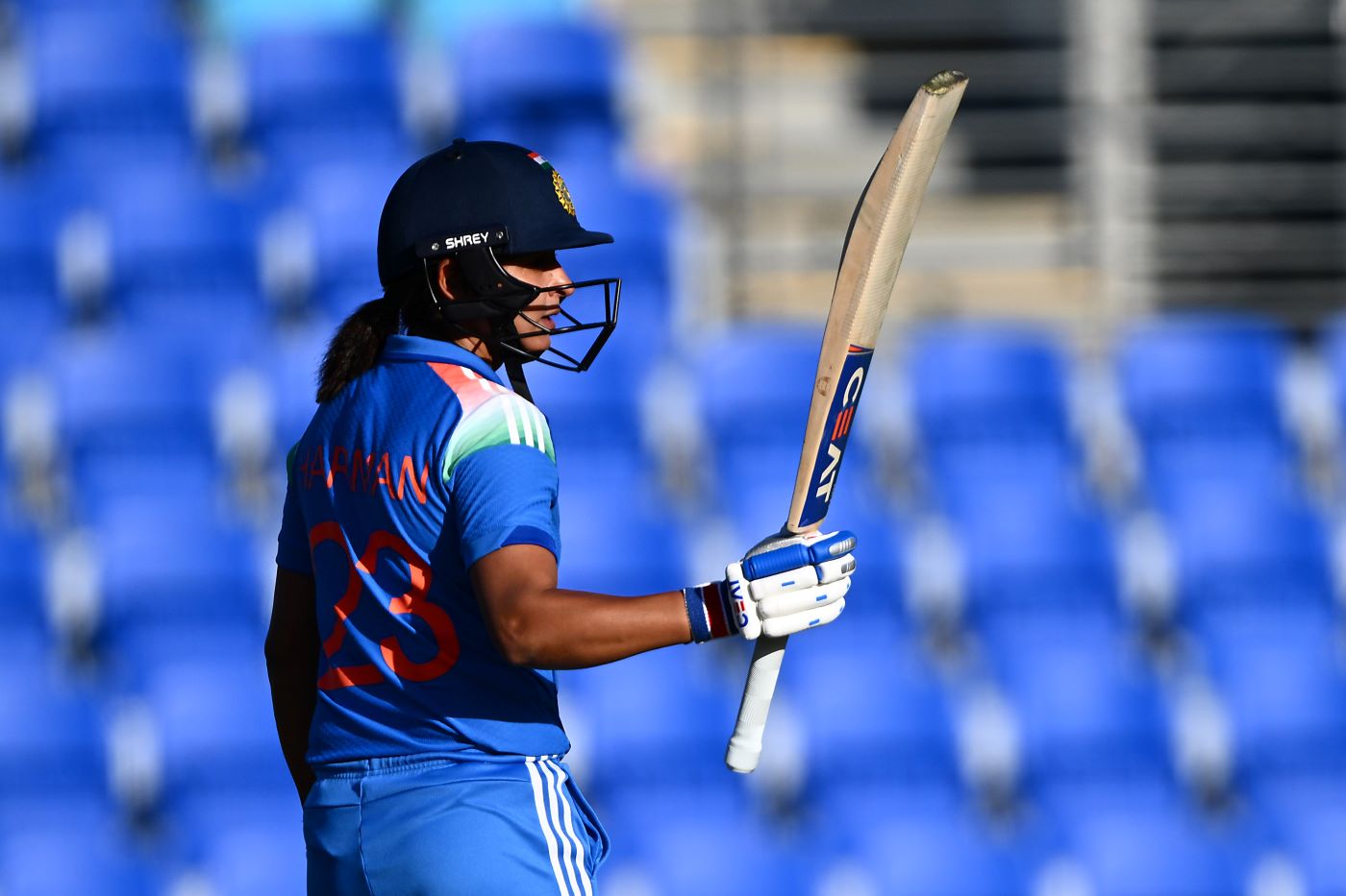 Harmanpreet, Rawal hit half-centuries as India battle to 251