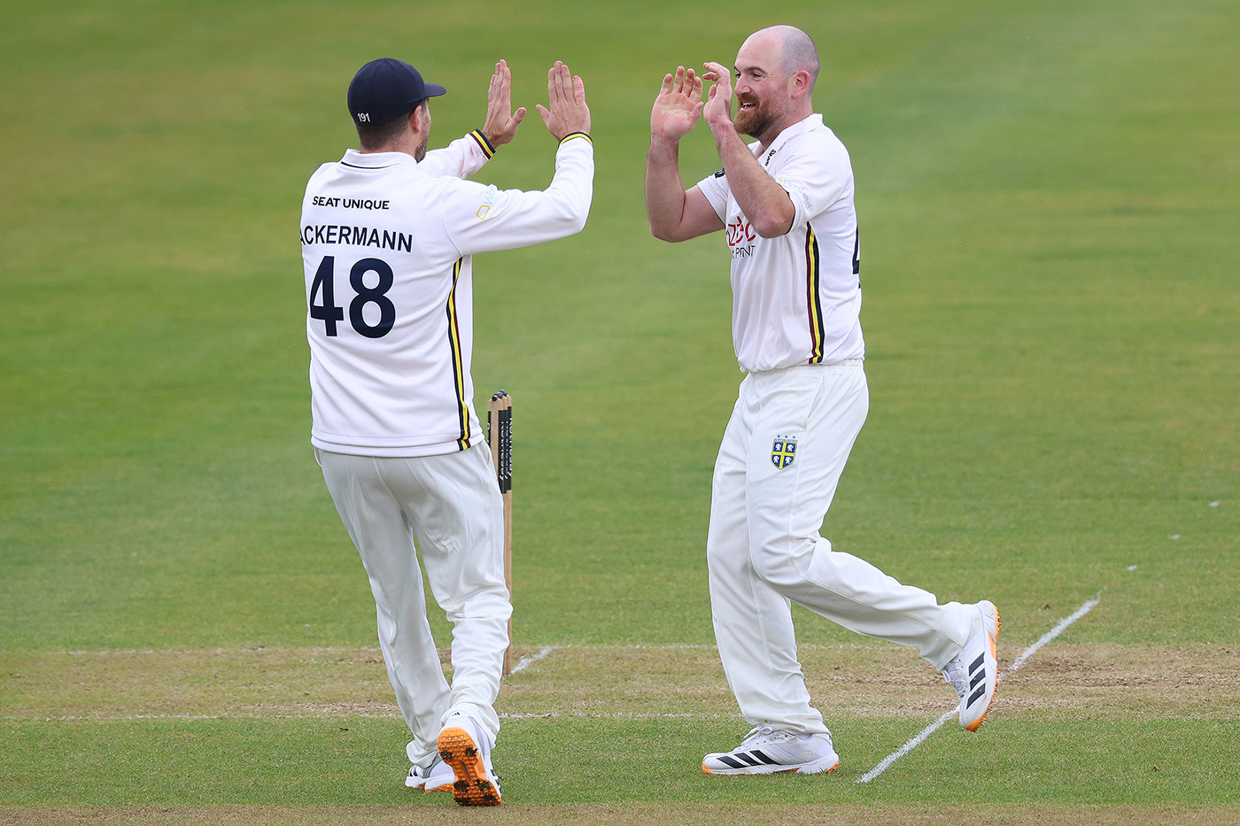 Durham seamers take charge on rain-affected day