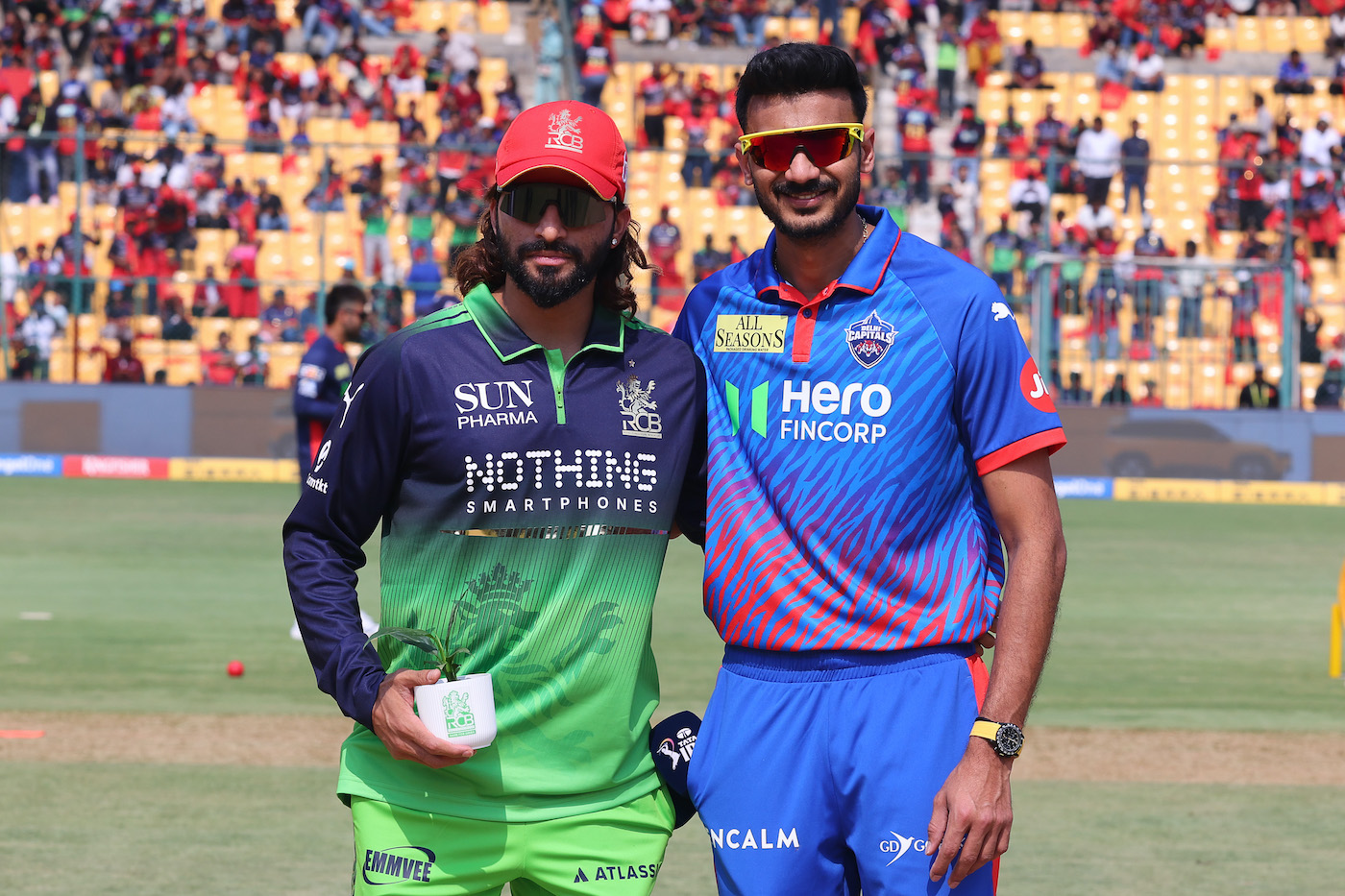 DC bowl first against RCB in Bengaluru