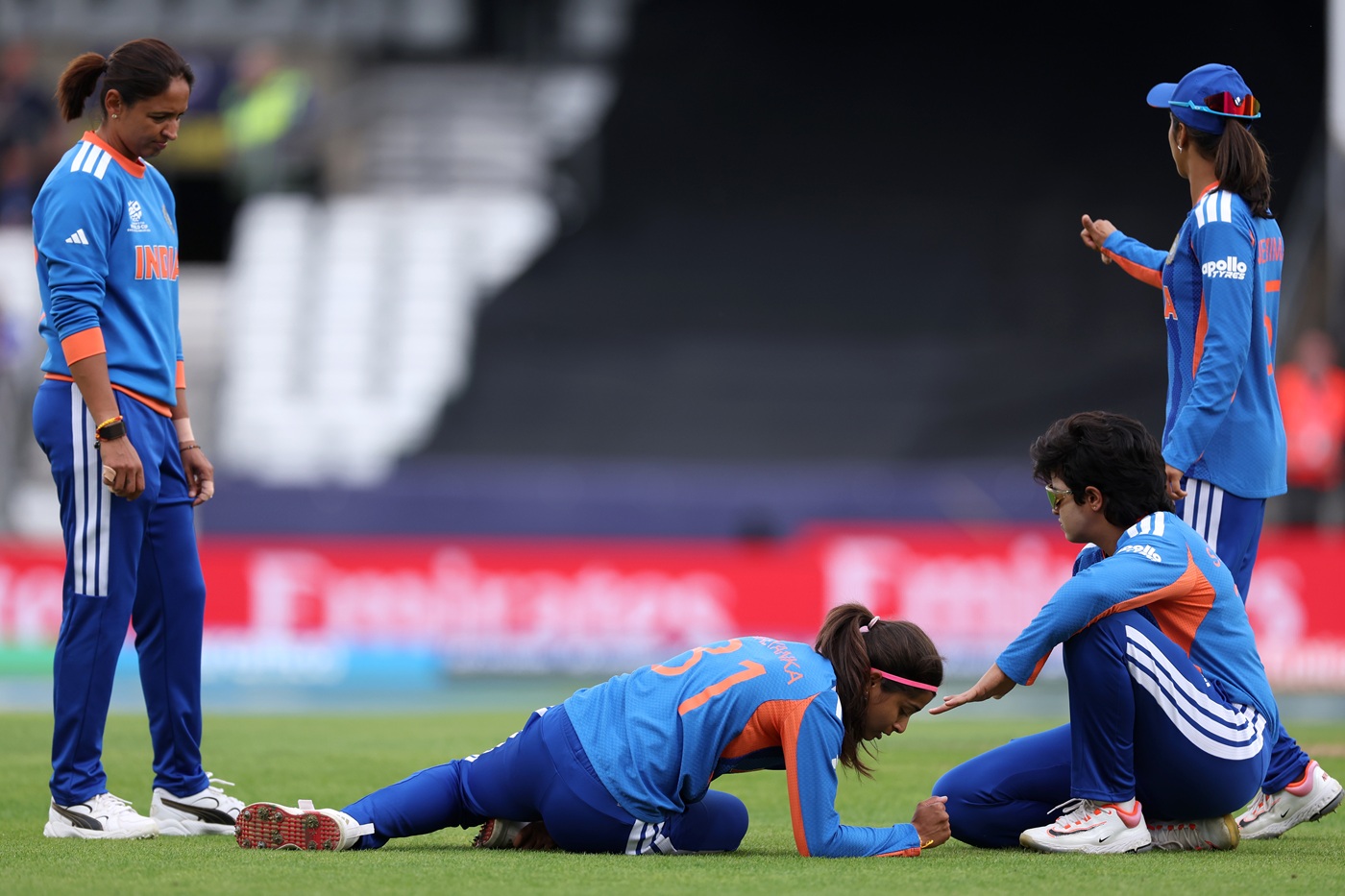 Shreyanka Patil all but out of T20 World Cup with ankle ligament injury