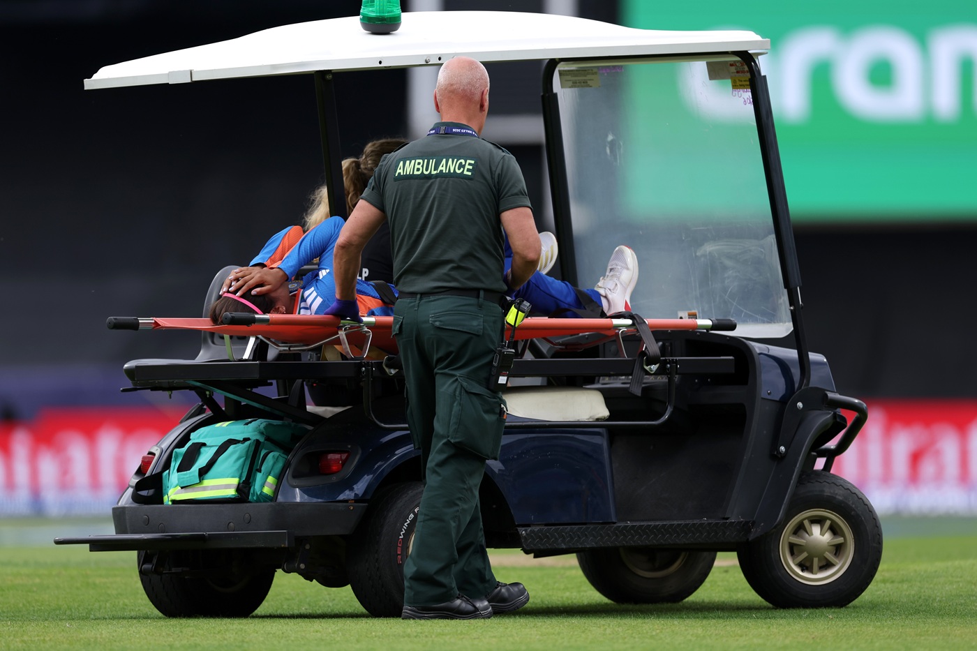 Shreyanka Patil Stretchered Off After Ankle Injury During Netherlands Clash