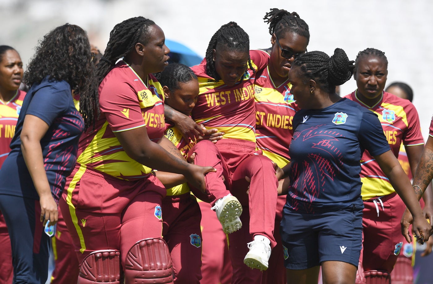 Dottin bats at No. 8 after medical issue in semi-final