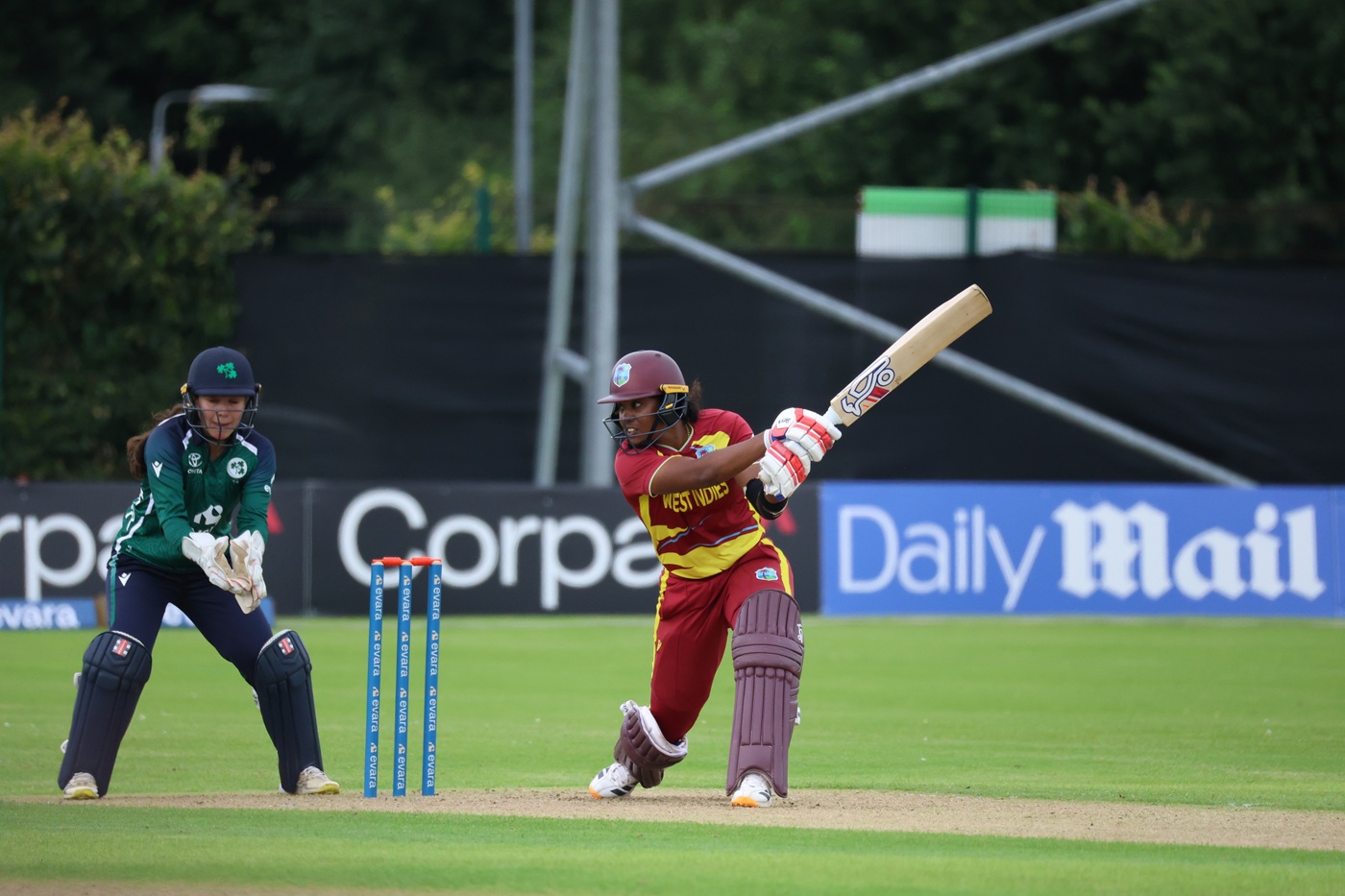 Matthews, Grimmond put on West Indies' biggest partnership to crush Ireland