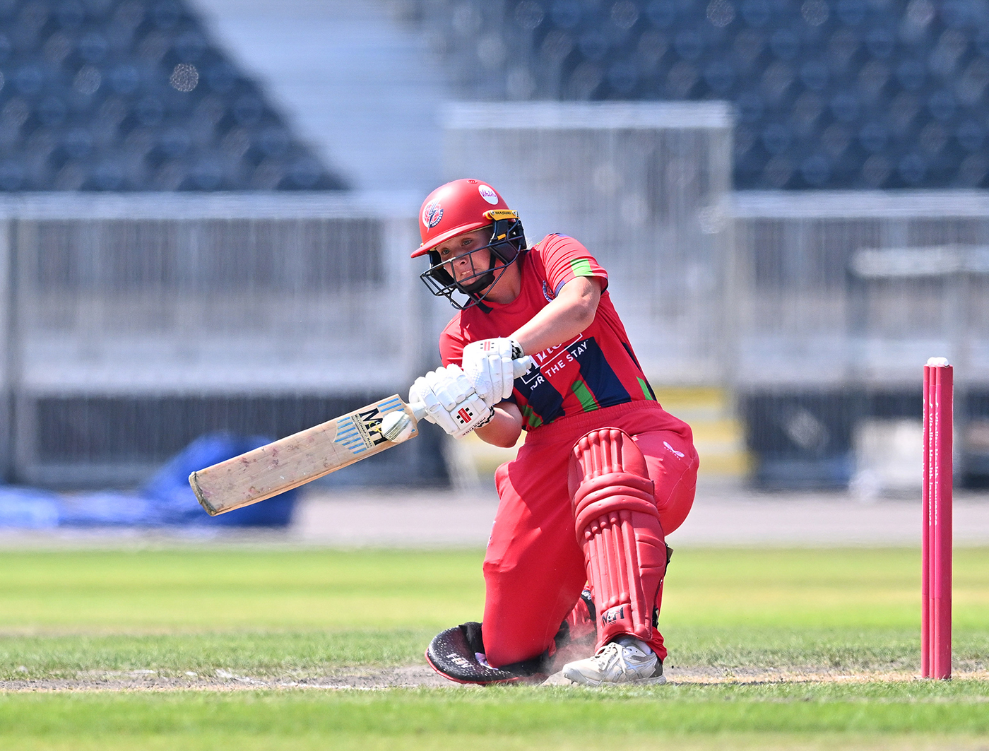Skye Thomas flies high to seal victory for Lancashire on debut