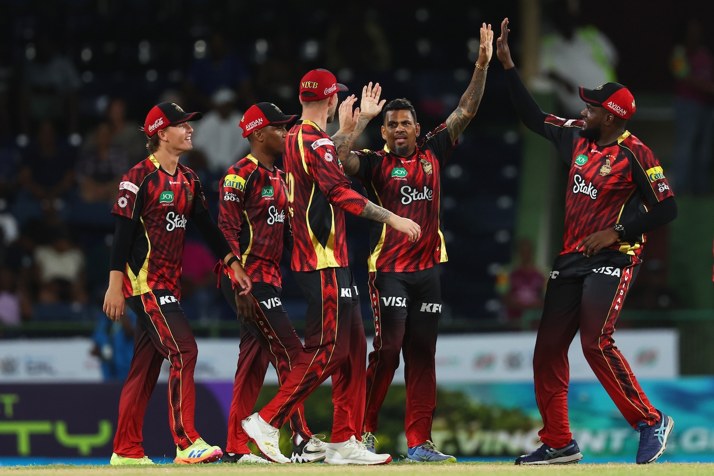Narine's 4-1-7-3 downs Patriots in rain-hit match