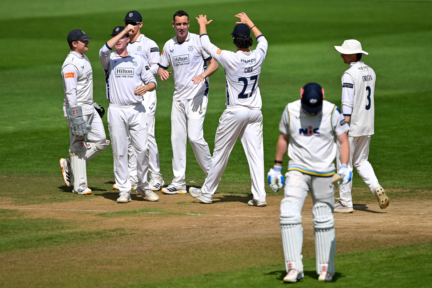Abbott, Neal put Hampshire on top but Yorkshire fight back