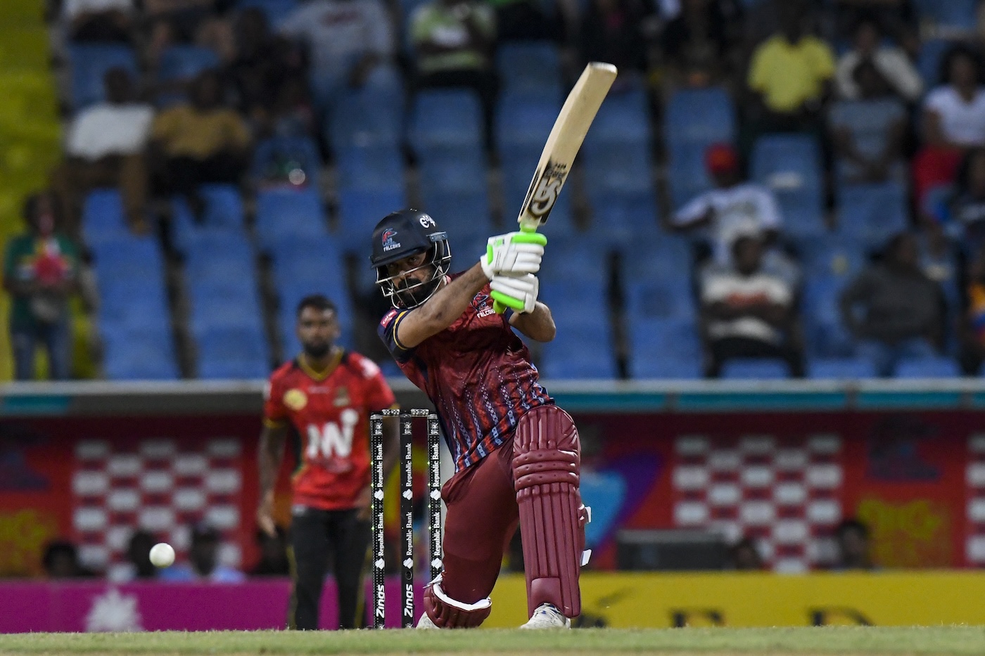 Shadab leads Falcons past Patriots to fourth place on the table