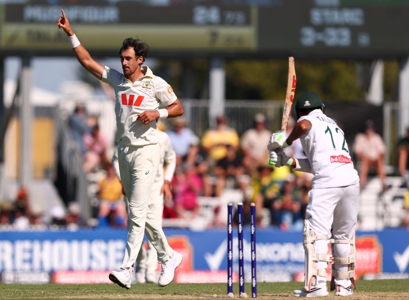 Starc claims 10 to demolish Bangladesh in two days