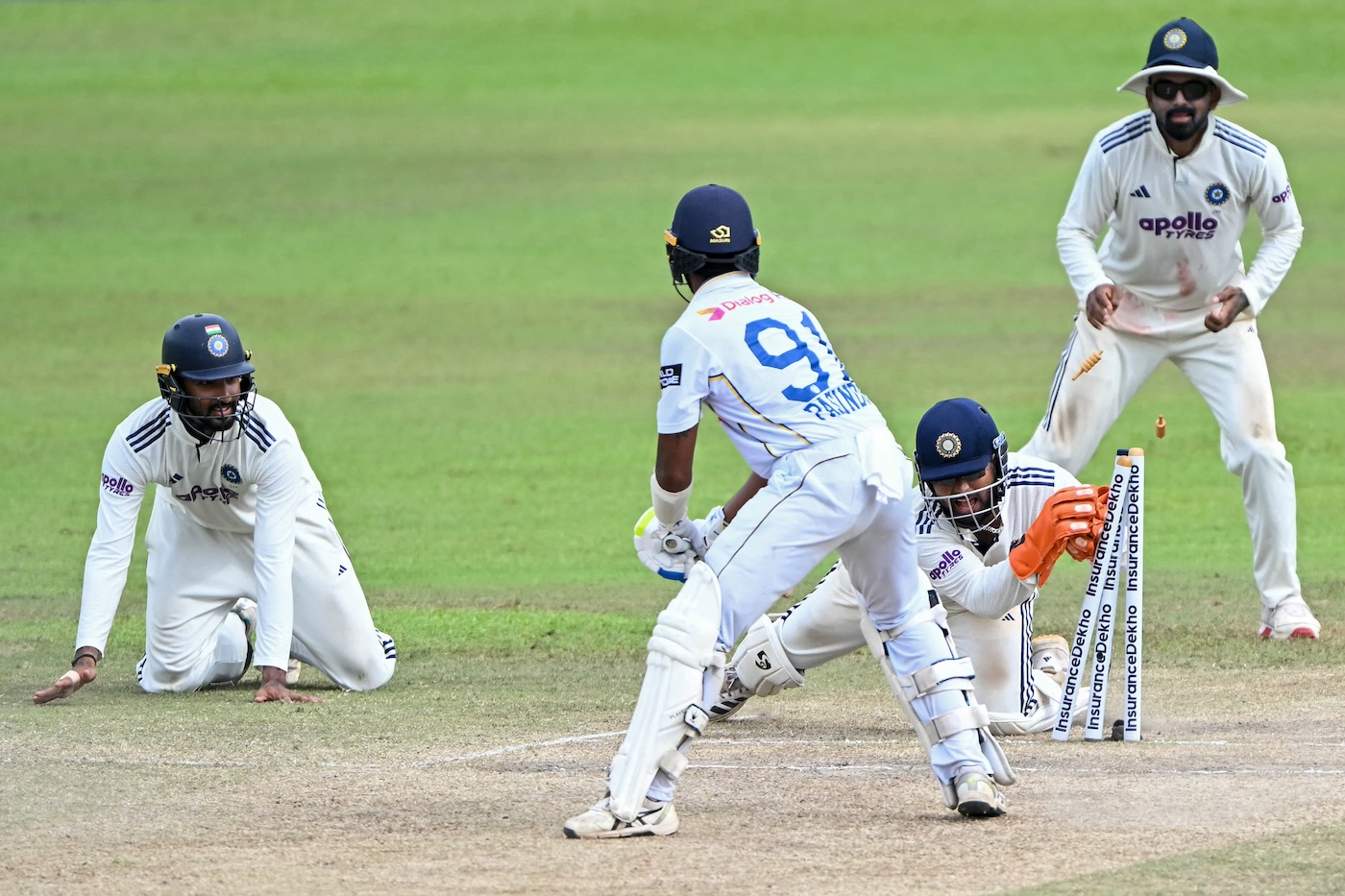 India close in despite Sooriyabandara, Kamindu fifties