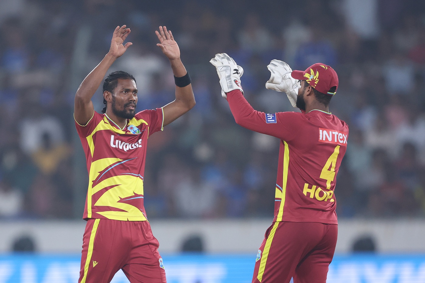 WI bowl in rain-reduced game; India bring in Bhuvneshwar