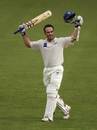 Michael Slater acknowledging his century in Pura Cup final