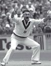 Dennis Lillee appeals, England v Australia, 5th Test, Manchester, August 13, 1981