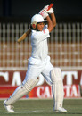 Sachin Tendulkar plays a shot, Pakistan v India, 3rd Test, Lahore, December 1989