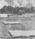 A waterlogged Lord's during the 1912 England v Australia Test, June 25, 1912