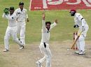 Courtney Browne is caught behind by Kamran Akmal off Shahid Afridi, West Indies v Pakistan, 1st Test, Barbados, May 28