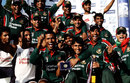 Bangladesh celebrate their historic win, Australia v Bangladesh, NatWest Series, Cardiff, June 18, 2005
