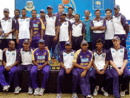 The victorious Sri Lankan team pose after beating Bangladesh 3-0, Sri Lanka v Bangladesh, Colombo, September 4, 2005
