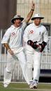 Michael Vaughan roars an appeal, Patron's XI v England XI, Rawalpindi, November 2, 2005