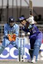 Tillakaratne Dilshan drives during his 59, India v Sri Lanka, 6th ODI, Rajkot, November 9, 2005
