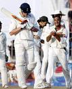 Shoaib Akhtar is ecstatic as Andrew Flintoff departs , Pakistan v England, 2nd Test, Faisalabad, November 24, 2005