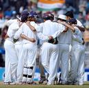 The famous Indian huddle, India v Sri Lanka, 1st Test, Chennai, December 5, 2005