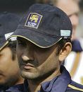 A solemn Marvan Atapattu after Sri Lanka's 188-run loss to India in the Delhi Test, India v Sri Lanka, 2nd Test, Delhi, 3rd day, December 14, 2005
