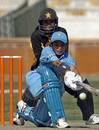 Jaya Sharma sweeps powerfully during her unbeaten 138 in the Asia Cup, Pakistan Women v India Women, 3rd Asia Cup match, Karachi, December 30, 2005