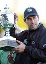 Stephen Fleming holds aloft the trophy following a comprehensive series win over Sri Lanka, New Zealand v Sri Lanka, 5h ODI, Napier, January 8, 2006
