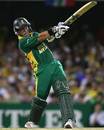 Mark Boucher clobbers another four during the final stages of the run-chase, Australia v South Africa, VB Series, Brisbane, January 15 2006