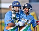 Yuvraj Singh and Mohammad Kaif celebrate India's seven-wicket victory, Pakistan v India, 2nd ODI, Rawalpindi, February 11 2006